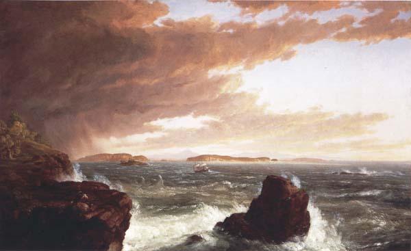 Frederic E.Church View Across Frenchman s Bay from Mt.Desert Island,After a Squall oil painting image